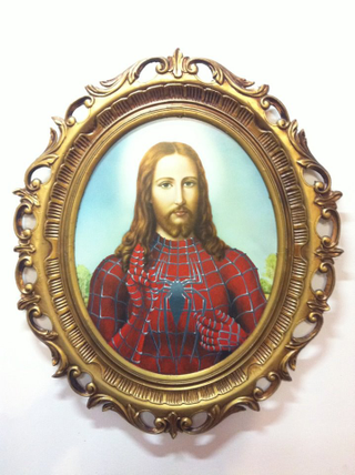 Illustration for article titled Saintly statues get superheroic makeovers
